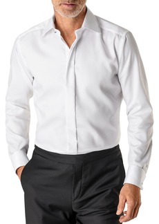Eton of Sweden Slim Fit Diamond Weave Tuxedo Shirt