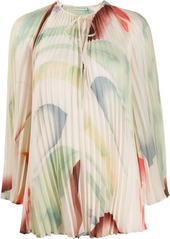 Etro abstract blurred print blouse
