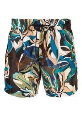 Etro abstract-print drawstring swim shorts