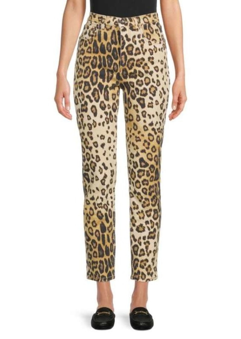 Etro Animal Print Skinny Jeans