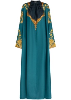 Etro baroque-print silk dress