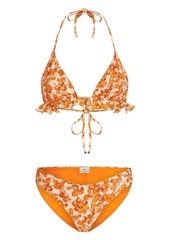 Etro Berry-print triangle bikini