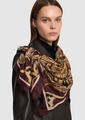 Etro Boheme Printed Wool Blend Scarf