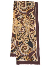 Etro Boheme Printed Wool Blend Scarf