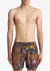 Etro botanical-print swim shorts