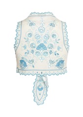 Etro Broderie Anglaise Cotton Crop Top