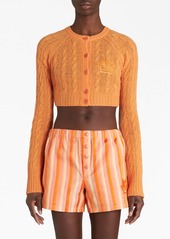 Etro cable-knit cropped cardigan