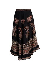 Etro Camarillo Floral Midi Skirt