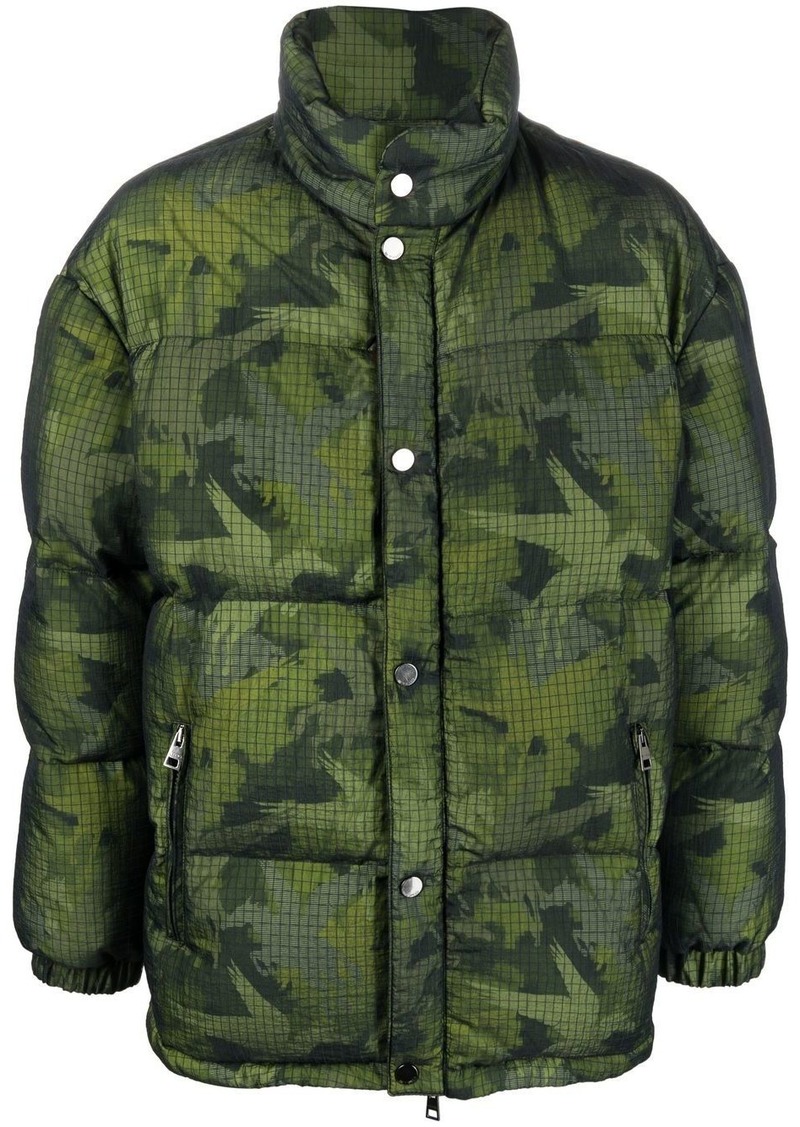 Etro camouflage padded jacket