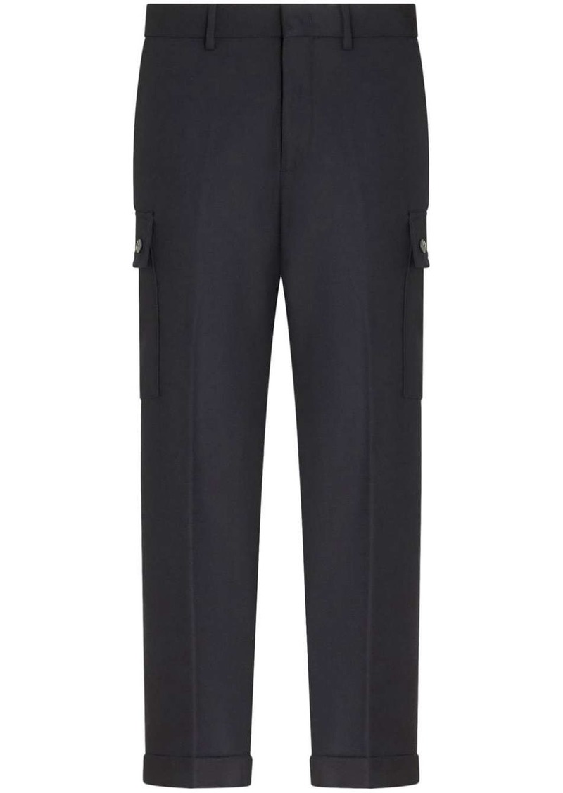 Etro cargo-pockets wool tapered trousers