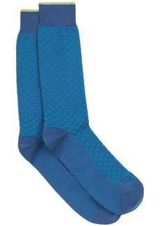 Etro check-pattern ribbed socks