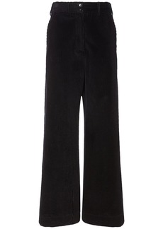 Etro Corduroy Cotton Mid Rise Wide Pants