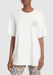 Etro Cotton Crewneck T-shirt W/embroidery