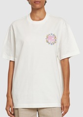 Etro Cotton Crewneck T-shirt W/embroidery