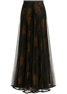 Etro Dahlia-print pleated maxi skirt