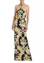 Etro Damask Halterneck Gown