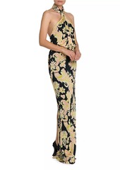 Etro Damask Halterneck Gown