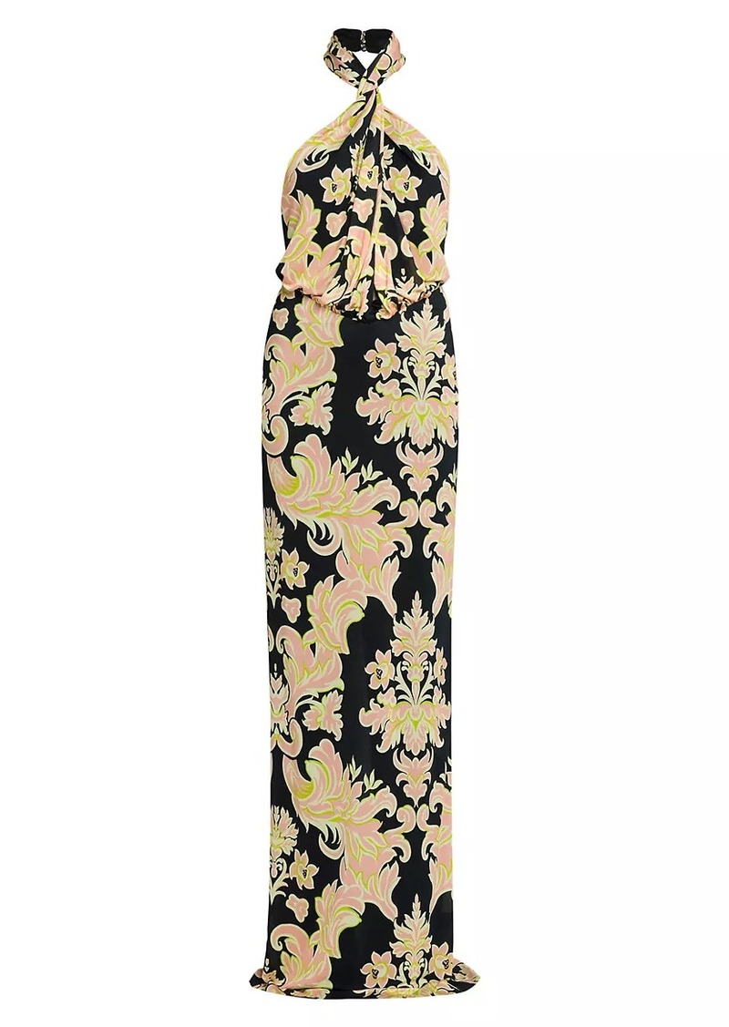 Etro Damask Halterneck Gown