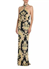 Etro Damask Halterneck Gown