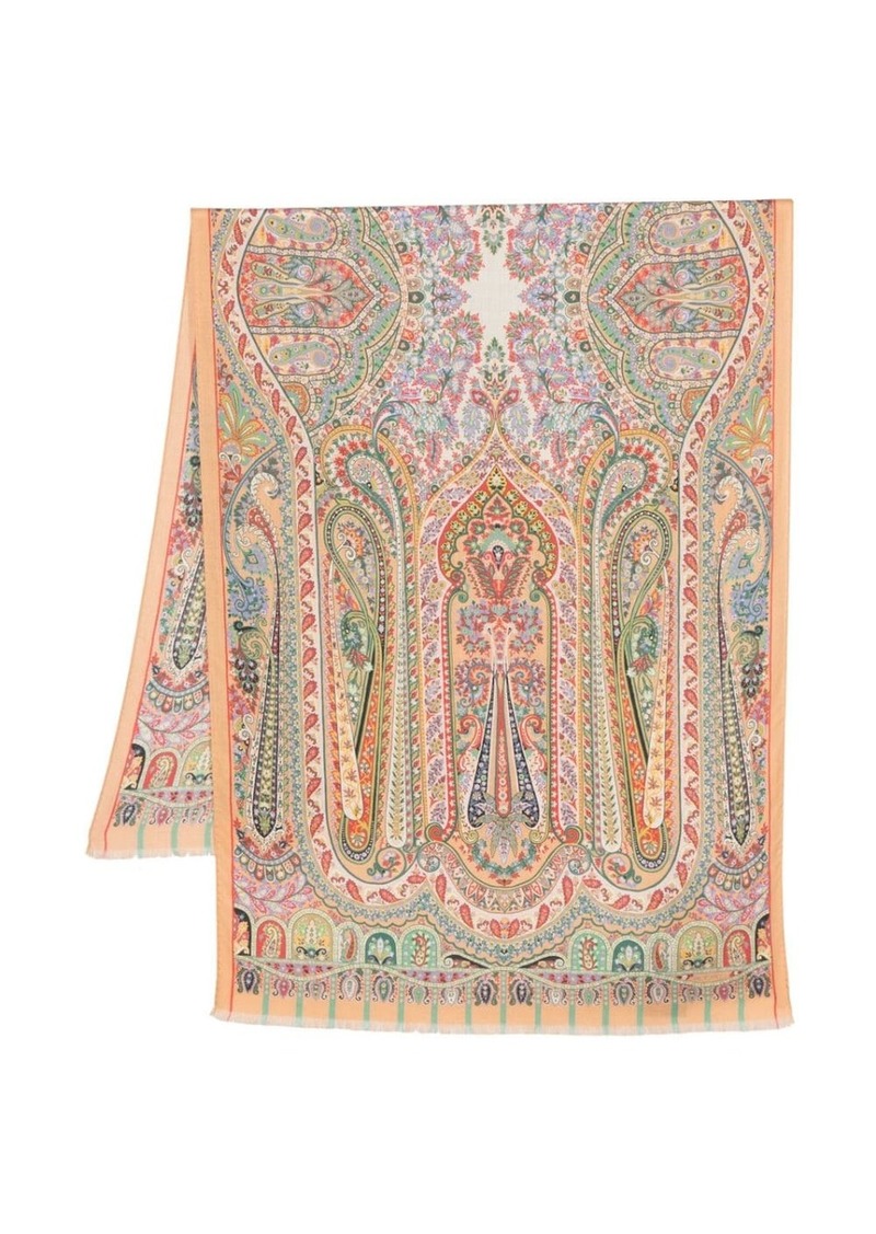 Etro Delhi cashmere-silk blend scarf