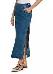 Etro Denim Maxi Skirt