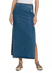 Etro Denim Maxi Skirt