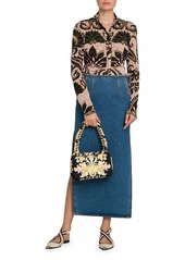 Etro Denim Maxi Skirt