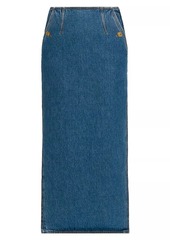 Etro Denim Maxi Skirt