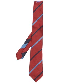 Etro diagonal stripe silk tie