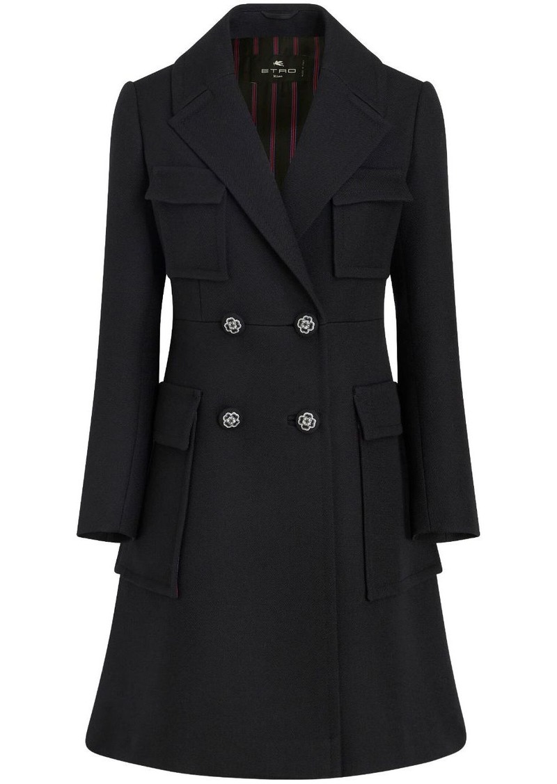 Etro double-breast wool coat