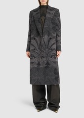 Etro Double Breasted Wool Long Coat