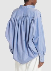 Etro Draped Cotton Long Sleeve Shirt