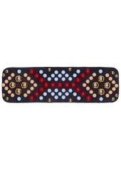 Etro Embellished Leather Hair Clip
