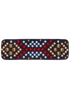 Etro Embellished Leather Hair Clip