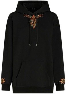 Etro embroidered cotton hoodie