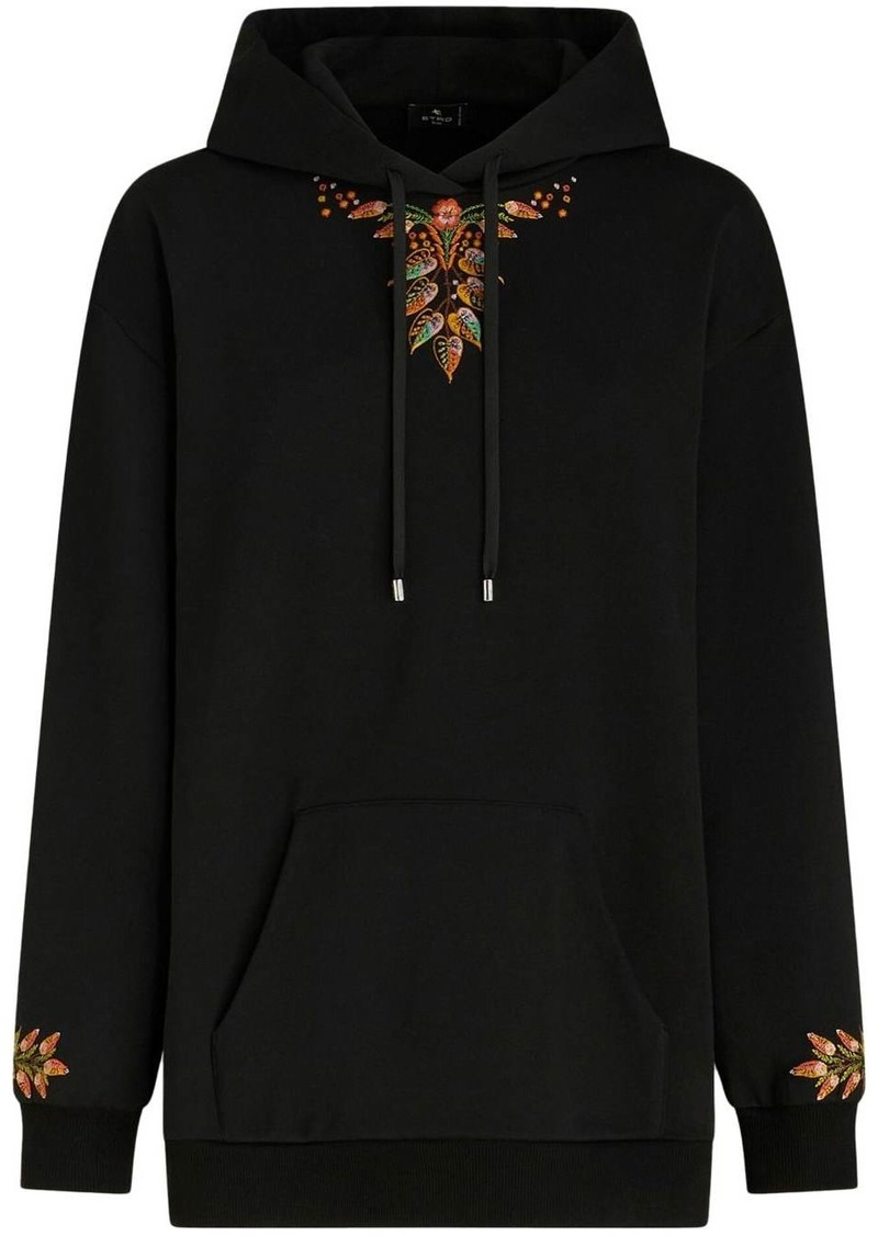 Etro embroidered cotton hoodie