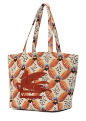 Etro Embroidered Cotton Tote Bag