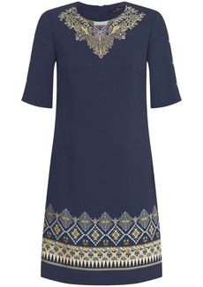 Etro embroidered-design short-sleeve dress