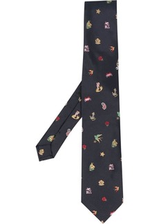 Etro embroidered-detail tie
