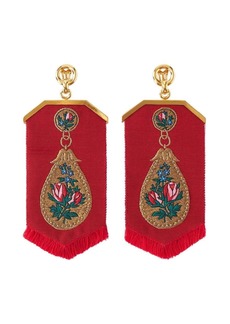 Etro embroidered fringed earrings