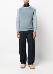 Etro embroidered-logo wool knitted jumper