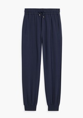 Etro - Appliquéd French cotton-blend terry sweatpants - Blue - S