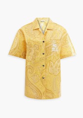 Etro - Coated paisley-print ripstop shirt - Yellow - IT 38