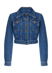 Etro - Cropped Denim Jacket - Medium Wash - IT 44 - Moda Operandi