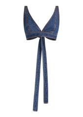 Etro - Denim Bra Top - Medium Wash - IT 38 - Moda Operandi