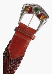 Etro - Braided leather belt - Brown - L