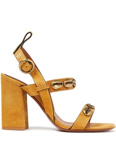 Etro - Embellished nubuck sandals - Brown - EU 38