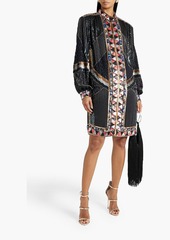 Etro - Embellished silk dress - Black - IT 46