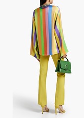 Etro - Embellished striped silk-satin top - Multicolor - IT 42