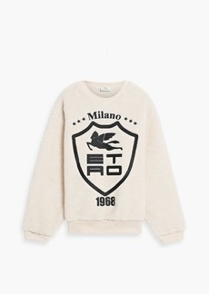 Etro - Embroidered faux shearling sweater - White - S